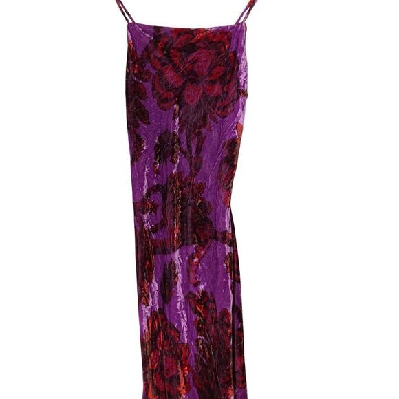 Rhode Jemima Dress Floral Midi Purple 4 - Picture 8 of 16